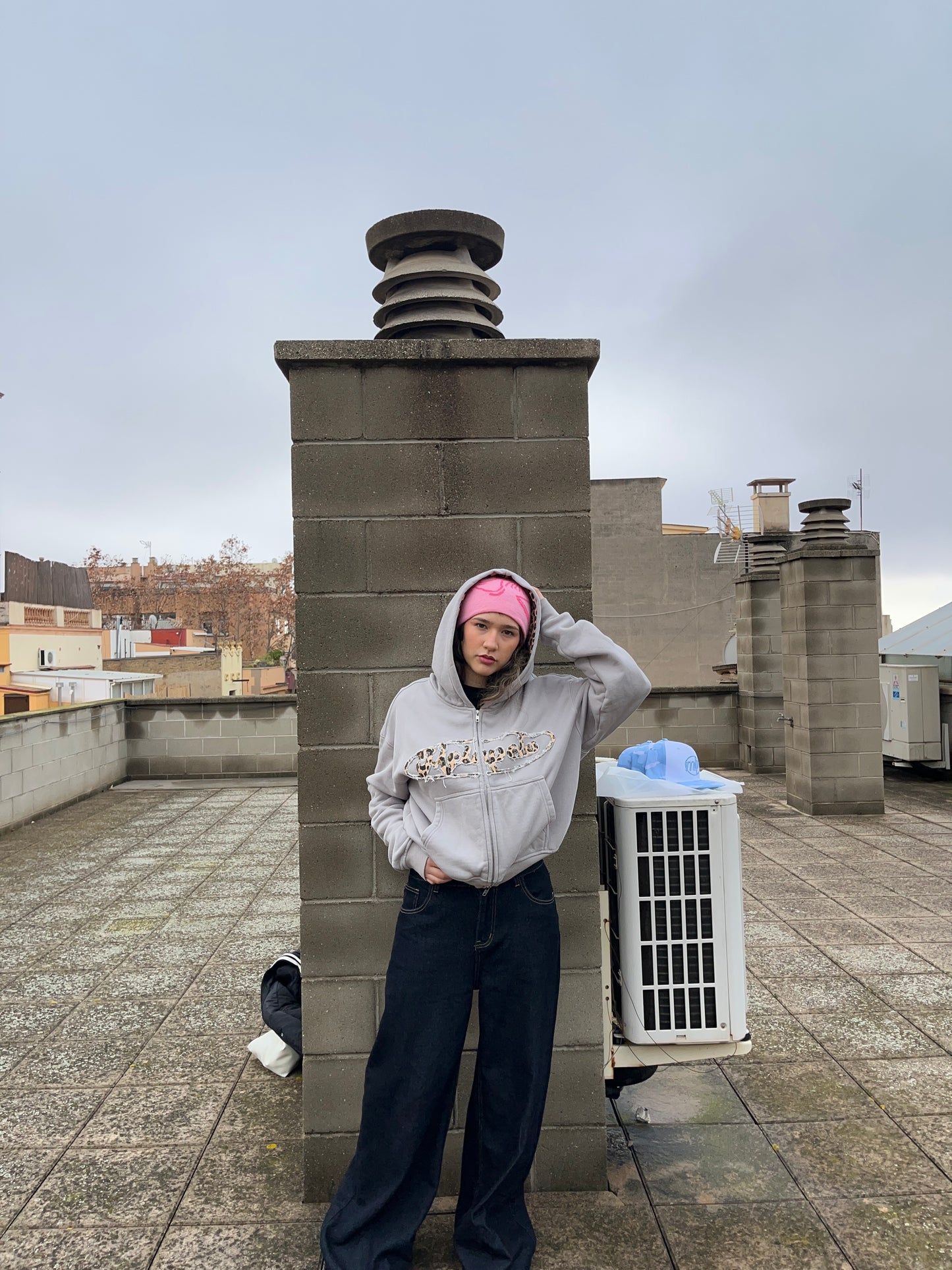 MASK OUT HOODIE (leopard version)