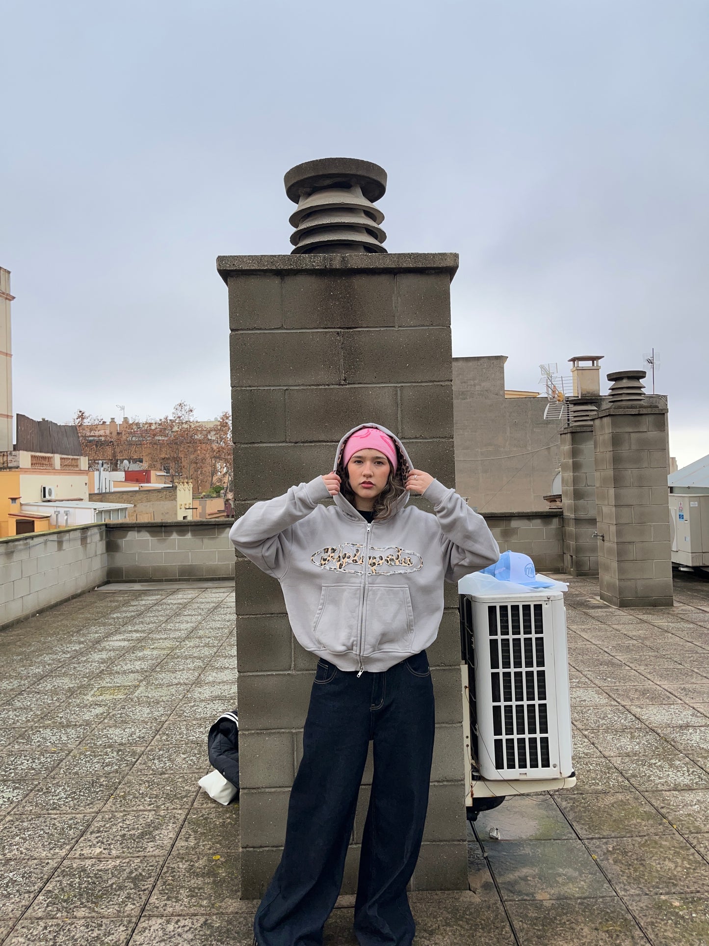 MASK OUT HOODIE (leopard version)